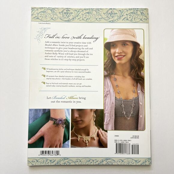 Beaded Allure Beadweaving Patterns for 25 Romantic by Kelly Wiese Paperback Book - Picture 5 of 7